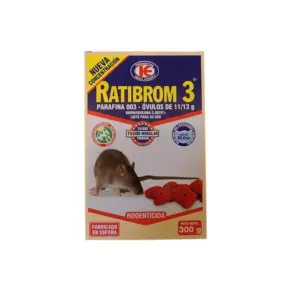 RATIBROM 3 OVULOS (300 gr) - BROMADIOLONA 0,0029%